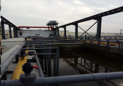 山東某印染企業廢水排放 山東某印染企業廢水排放